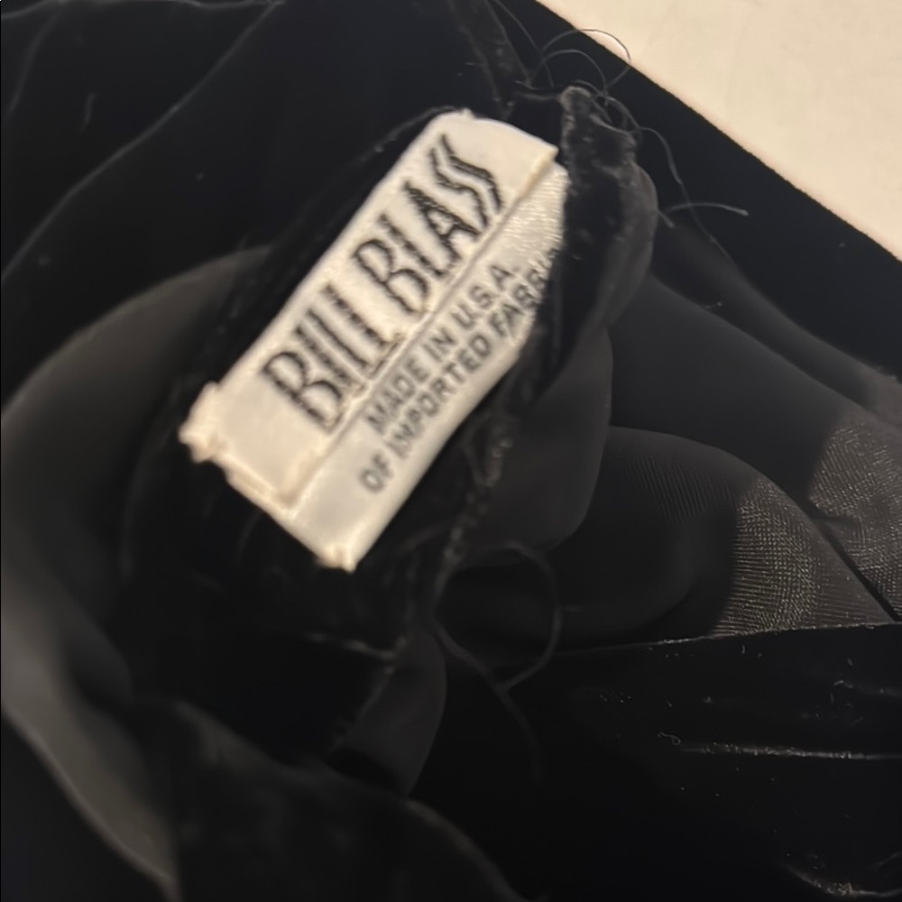 Bill Blass Black Velvet Fabric